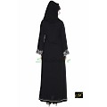 Embroidery designer abaya- Black